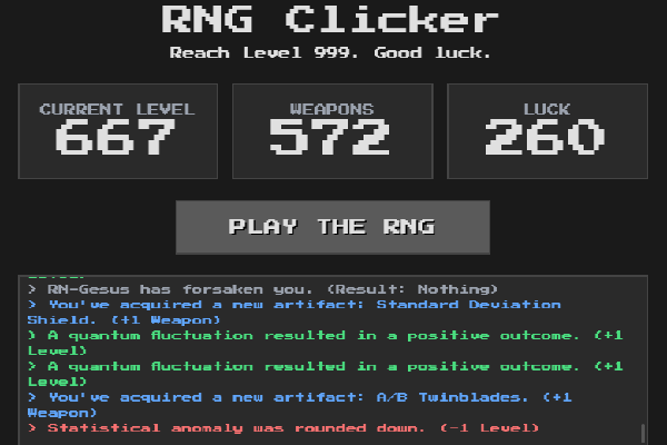 RNG Clicker